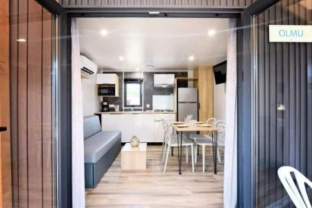 Mobil home 2 chambres, avec piscine