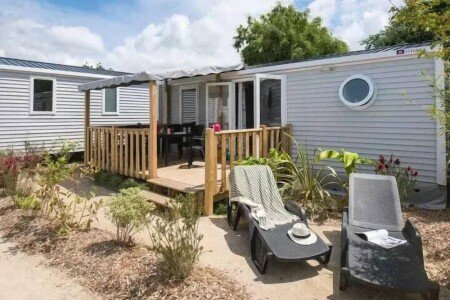 Mobil home 2 chambres, avec piscine