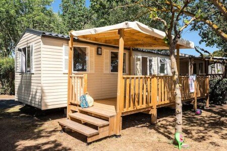 Mobil home 2 chambres, avec piscine