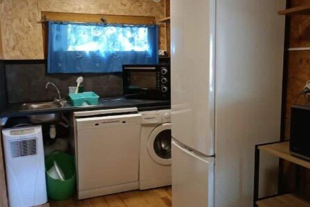 Mobil home 3 chambres, avec piscine