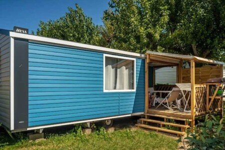 Mobil home d'exception, 2 chambres, avec piscine