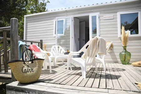 Mobil home design, 2 chambres, avec climatisation