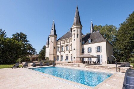 Château chic, 10 chambres, avec piscine