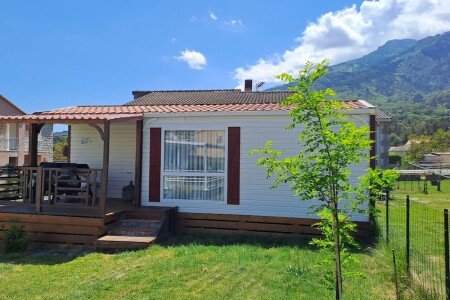 Mobil home 2 chambres, avec jardin