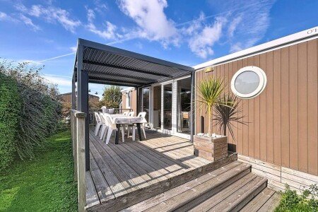 Mobil home tout confort, 3 chambres, avec piscine