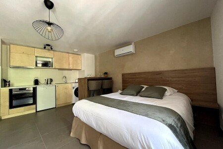 Studio 1 chambre, avec climatisation