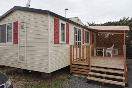 Mobil home 3 chambres, avec piscine