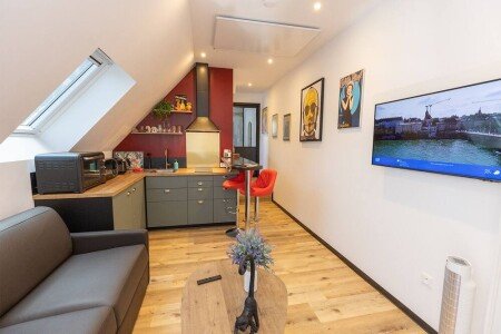 Gîte design, 1 chambre, avec jardin