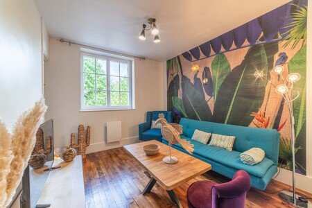 Appartement 2 chambres, avec jardin