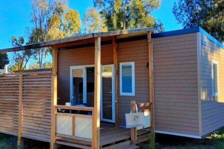 Camping / Mobil Home 2 chambres, avec piscine