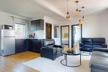 Appartement 2 chambres, avec jardin