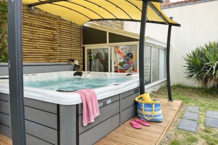 Chalet design, 3 chambres, avec jacuzzi