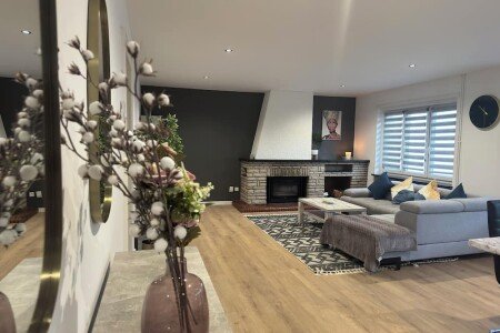 Gîte design, 4 chambres, avec cheminée