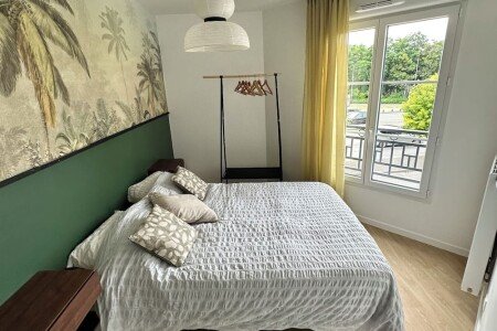Appartement cozy, 2 chambres, avec jardin