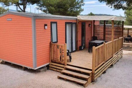 Mobil home 2 chambres, avec piscine