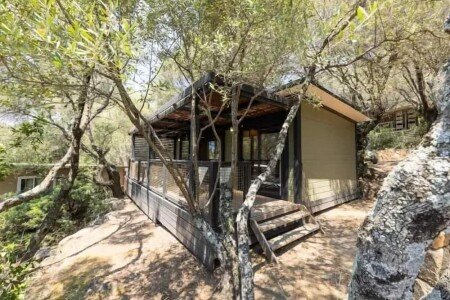 Camping / Mobil Home bien-être, 2 chambres, avec jacuzzi