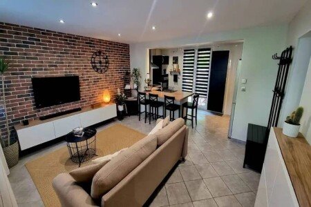 Appartement cozy, 2 chambres, avec jardin