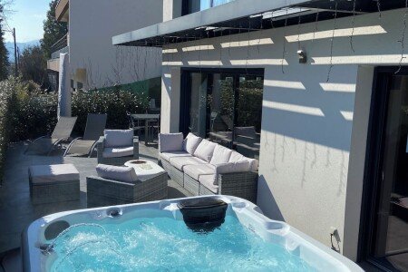Villa d'architecte design, 4 chambres, avec jacuzzi