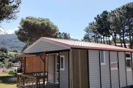 Camping / Mobil Home chic, 2 chambres, avec climatisation