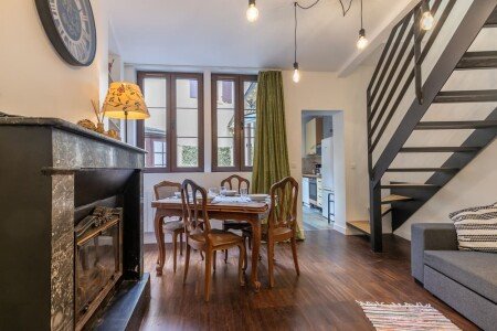 Studio 2 chambres, avec cheminée