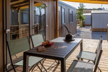 Mobil home 3 chambres, avec piscine