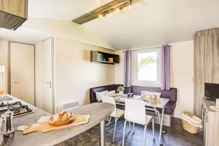 Mobil home chic, 2 chambres, avec parking