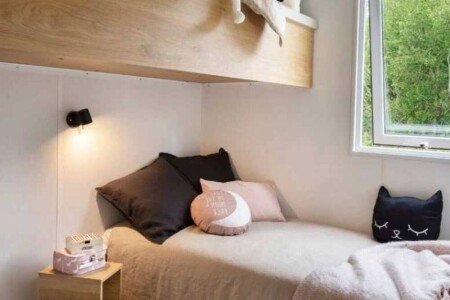 Mobil home 4 chambres, avec piscine