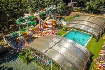 Mobil home 3 chambres, avec piscine