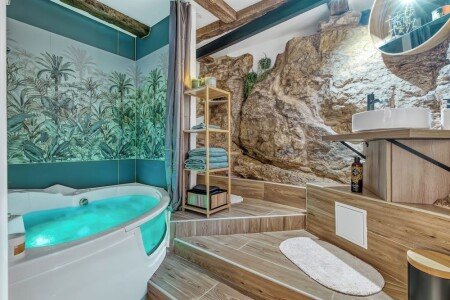 Studio design, 1 chambre, avec jacuzzi
