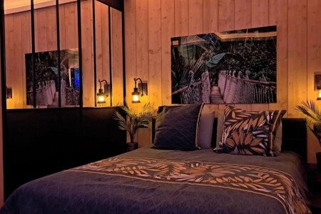 Loft design, 1 chambre, avec jacuzzi