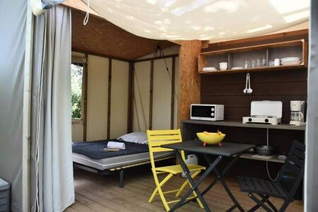 Mobil home design, 2 chambres, avec parking