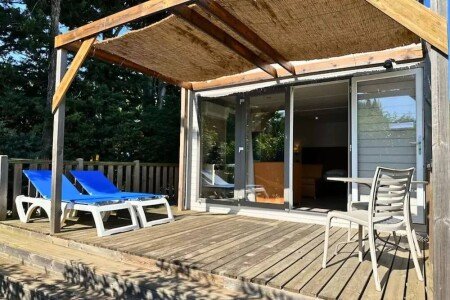 Mobil home authentique, 1 chambre, avec climatisation
