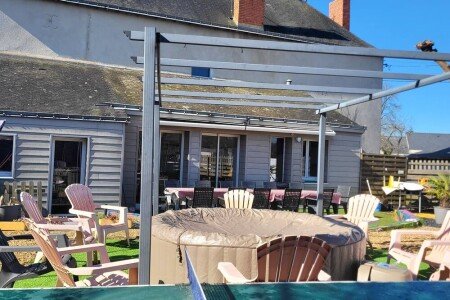 Gîte chic, 5 chambres, avec jacuzzi