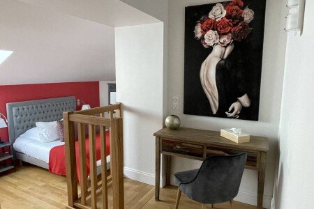 Bed and breakfast 1 chambre, avec jardin