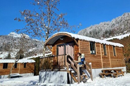 Camping / Mobil Home design, 2 chambres, avec parking