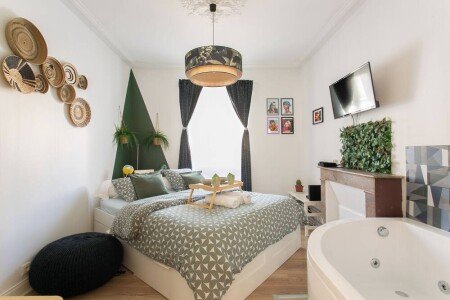 Studio tout confort, 1 chambre, avec jacuzzi