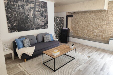 Appartement cozy, 1 chambre, avec cheminée