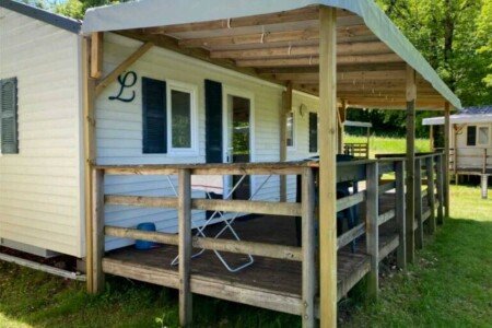 Mobil home cozy, 2 chambres, avec piscine