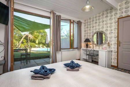 Gîte 2 chambres, avec piscine