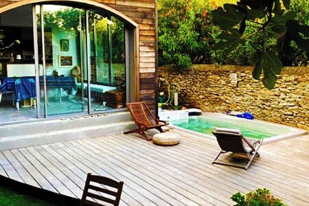 Maison d'architecte d'exception, 2 chambres, avec jacuzzi