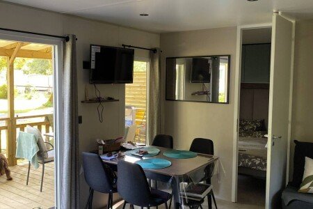 Mobil home 3 chambres, avec jacuzzi