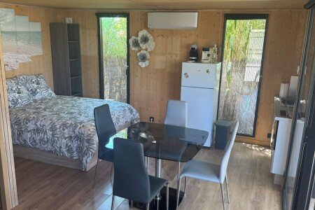Chalet en bois 1 chambre, avec climatisation