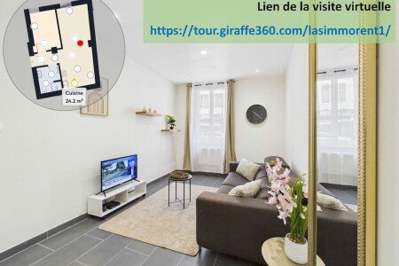 Gîte cozy, 1 chambre, avec wifi