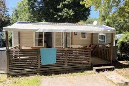 Mobil home 3 chambres, avec piscine