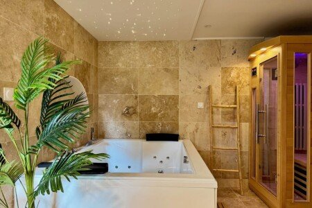 Appartement design, 1 chambre, avec jacuzzi