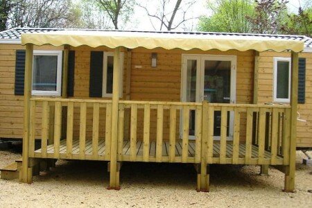Mobil home tout confort, 3 chambres, avec piscine