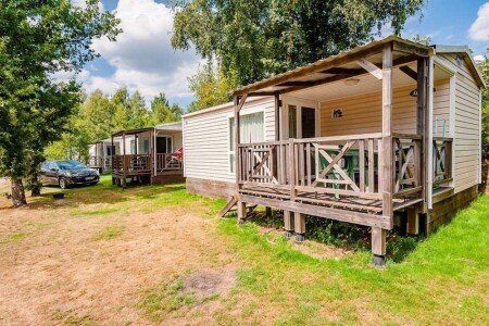 Mobil home 3 chambres, avec piscine