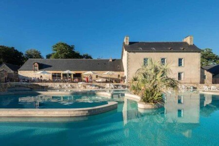 Mobil home bien-être, 4 chambres, avec piscine