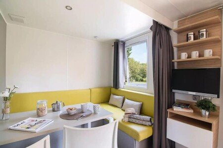 Camping / Mobil Home 1 chambre, avec piscine