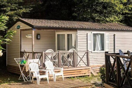 Mobil home 2 chambres, avec piscine